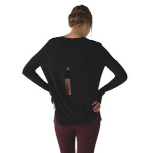 Lululemon Bring It Backbend Sweater Black Size 8